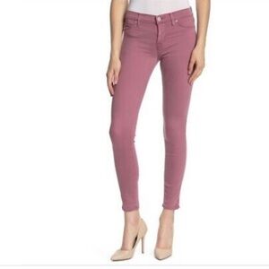 HUDSON Krista Super Skinny Ankle Rose Pink Jeans Size 31